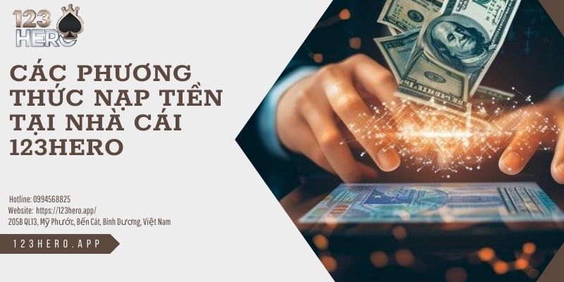 Các phương thức nạp tiền 123hero